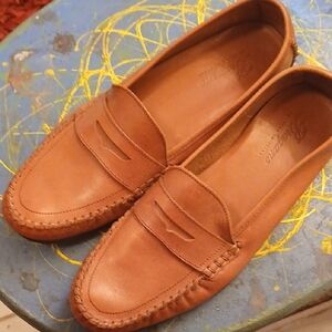 Bragano, Brown, Leather Loafers. Men's Sz.9.5